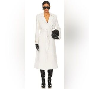 Bardot Classic White Trench Coat